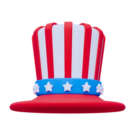 American Hat  3D Icon