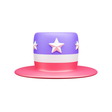 American hat  3D Icon