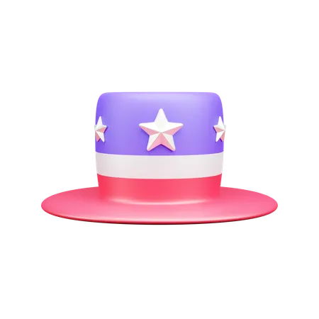 American hat  3D Icon