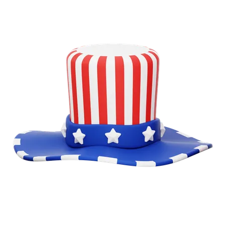 American Hat  3D Icon