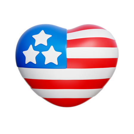 American Heart  3D Icon
