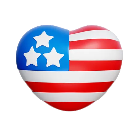 American Heart  3D Icon