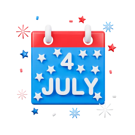 American Independence Day  3D Icon