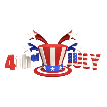 American Independence Day  3D Icon