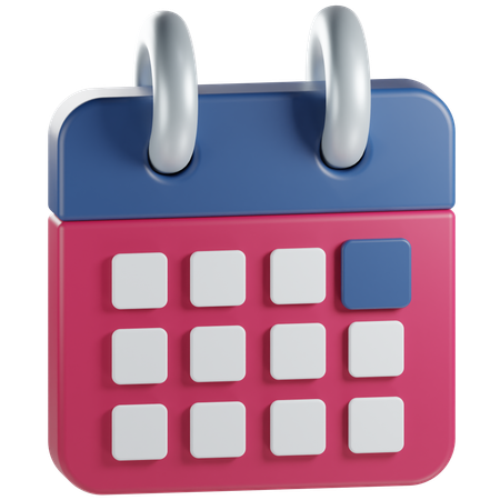 American Independence Day Calendar  3D Icon