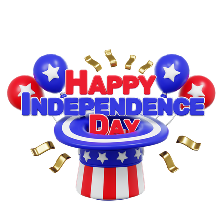 American Independence Day Celebration  3D Icon