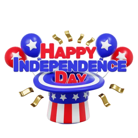 American Independence Day Celebration  3D Icon