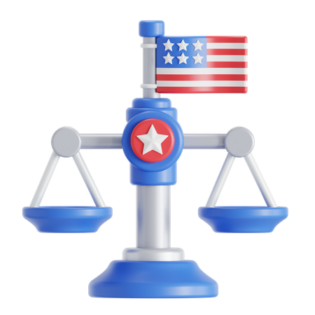 American Justice  3D Icon