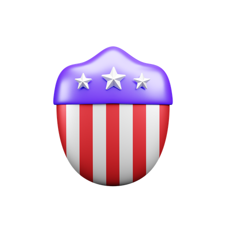 American shield  3D Icon
