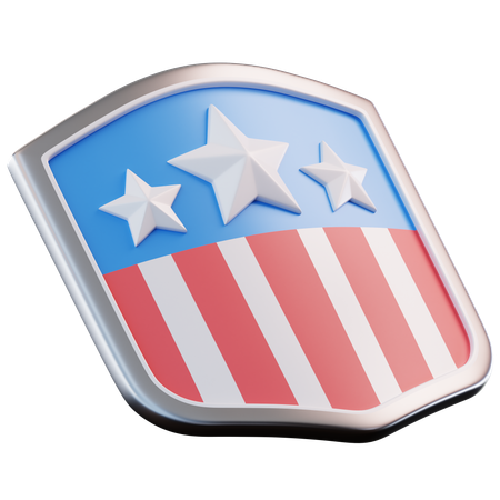 American Shield  3D Icon
