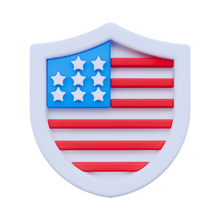 American Shield  3D Icon