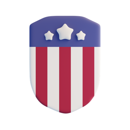 American Shield  3D Icon