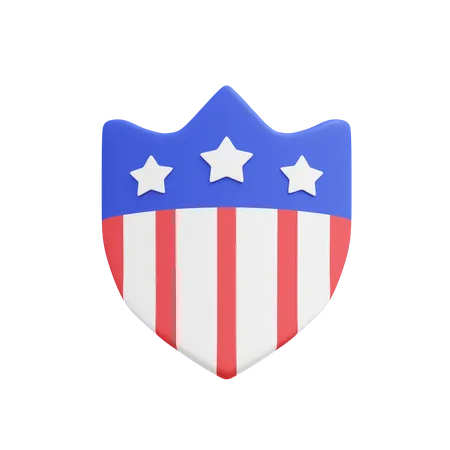 American Shield  3D Icon