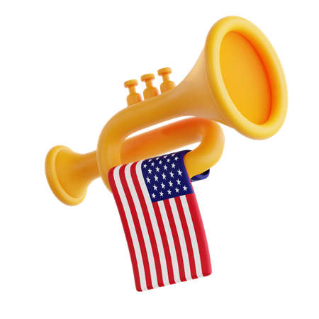 American Trumpet  3D Icon