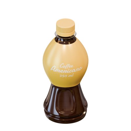 Americano Coffee In A Bottle  3D Icon
