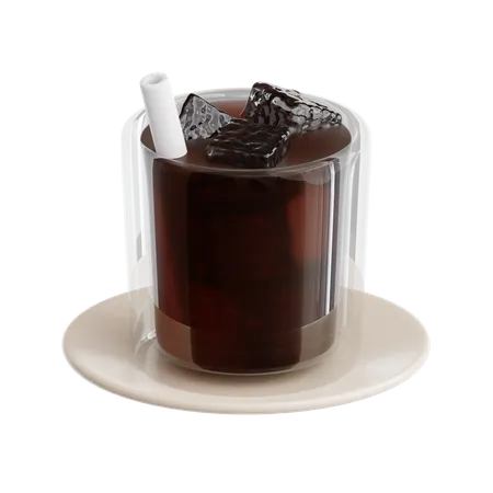 Americano helado  3D Icon