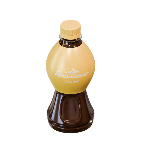 Americano-Kaffee in einer Flasche  3D Icon