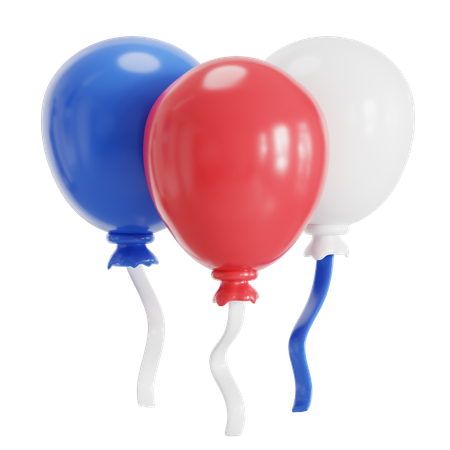 Amerika-Ballon  3D Icon