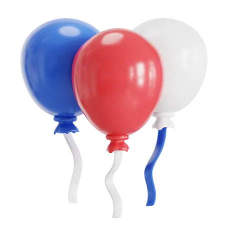 Amerika-Ballon  3D Icon
