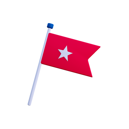 Amerika Flagge  3D Illustration