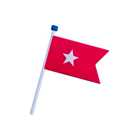 Amerika Flagge  3D Illustration