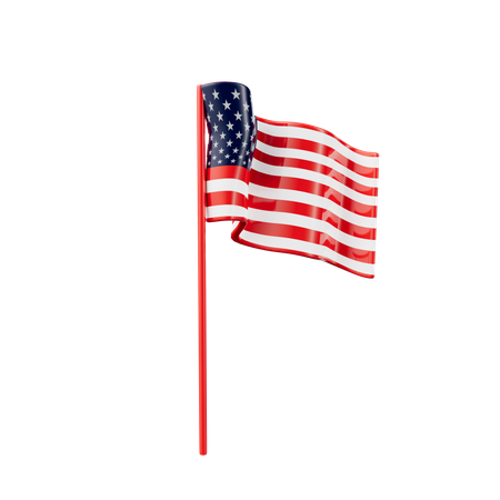 Amerika Flagge  3D Icon