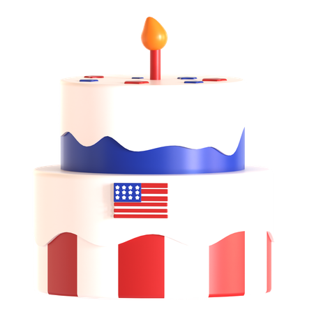 Amerika Kuchen  3D Icon