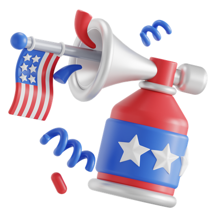 Amerika-Lufthorn  3D Icon