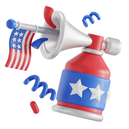 Amerika-Lufthorn  3D Icon