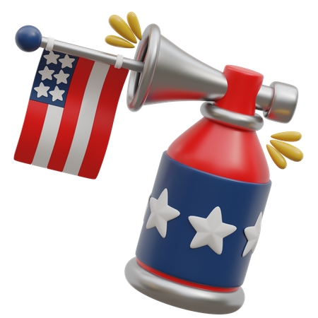 Amerika-Lufthorn  3D Icon