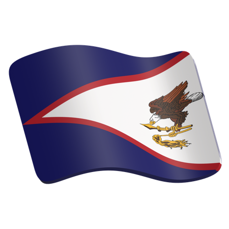 Amerikanischen Samoa-Inseln  3D Icon