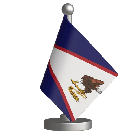 Amerikanischen Samoa-Inseln  3D Icon