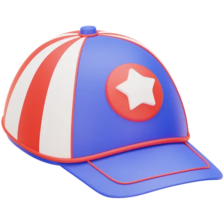 Amerikanische Baseball-Kappe  3D Icon