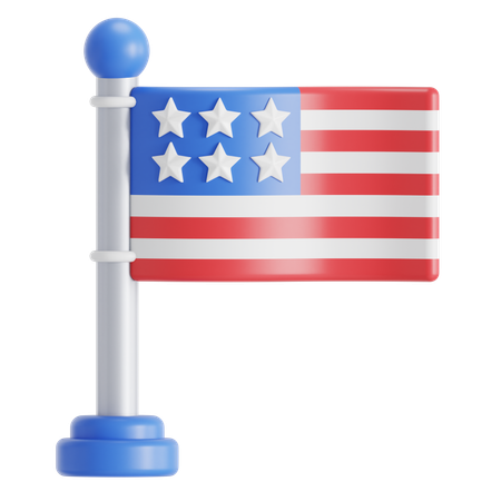 Amerikanische Flagge  3D Icon