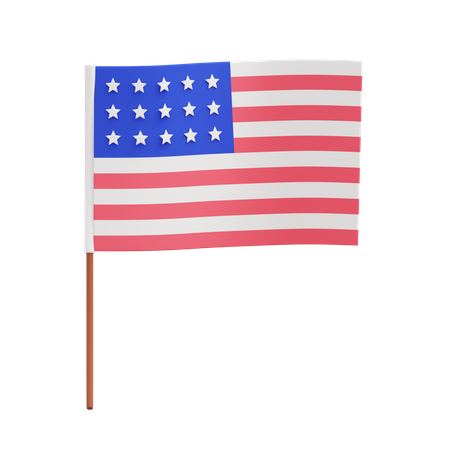 Amerikanische Flagge  3D Icon