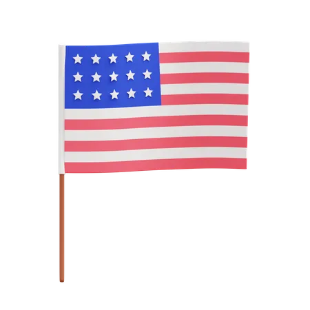 Amerikanische Flagge  3D Icon