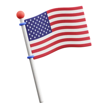 Amerikanische Flagge  3D Icon