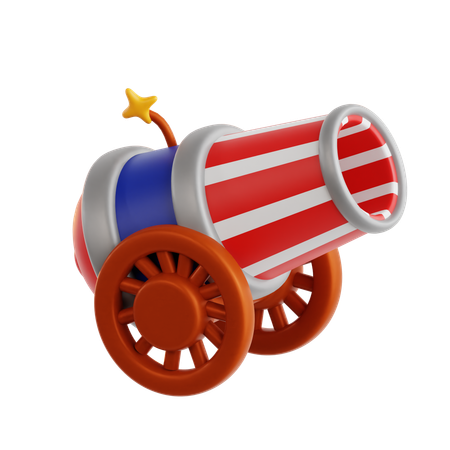 Amerikanische Kanone  3D Icon