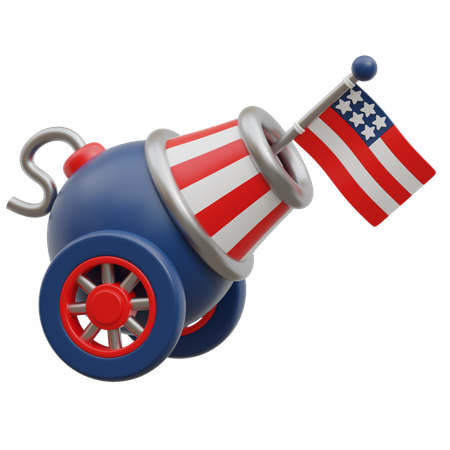 Amerikanische Kanone  3D Icon