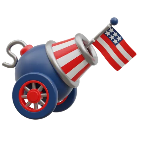 Amerikanische Kanone  3D Icon