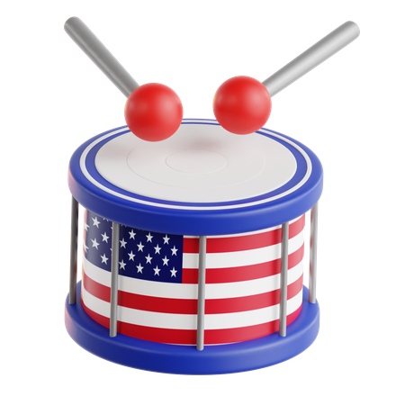 Amerikanische Trommel  3D Icon