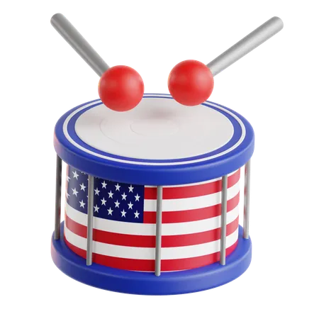 Amerikanische Trommel  3D Icon