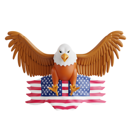 Amerikanischer Adler  3D Icon