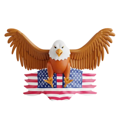 Amerikanischer Adler  3D Icon