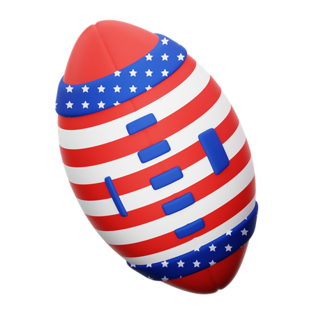 Amerikanischer Fußball  3D Icon