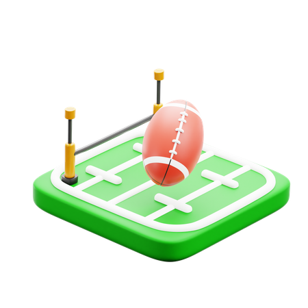 Amerikanischer Fußball  3D Icon