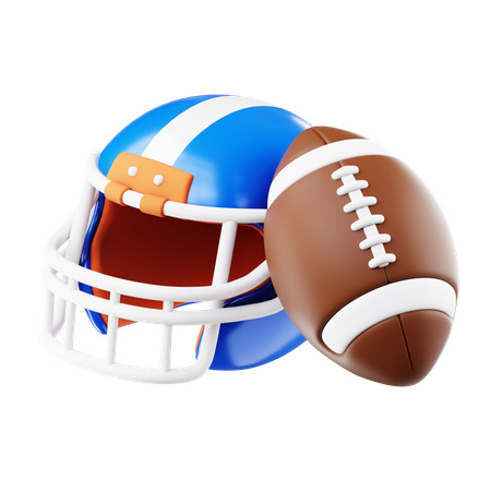 Amerikanischer Fußball  3D Icon