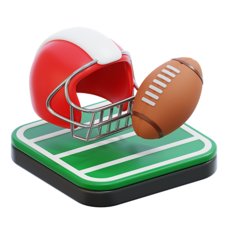 Amerikanischer Fußball  3D Icon