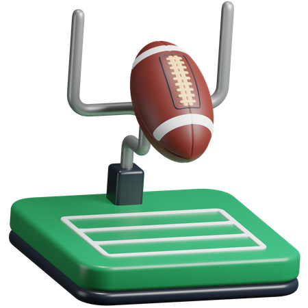 Amerikanischer Fußball  3D Icon