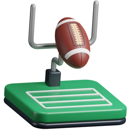 Amerikanischer Fußball  3D Icon